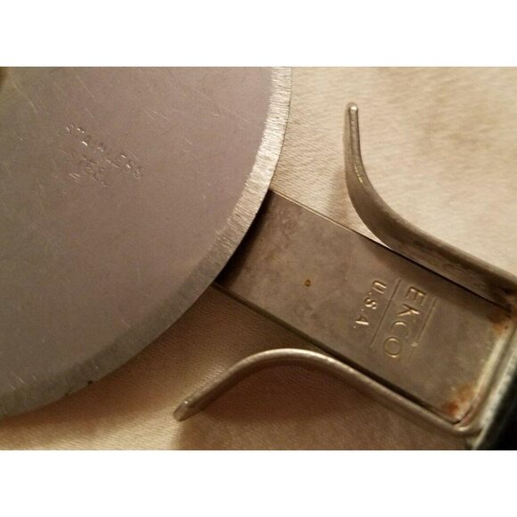 Ekco Pizza Cutter Blade 2 5/8" Diameter 8" USA Stainless Steel Black #3 - Picture 4 of 7
